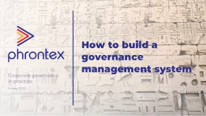 How to build a governance management system